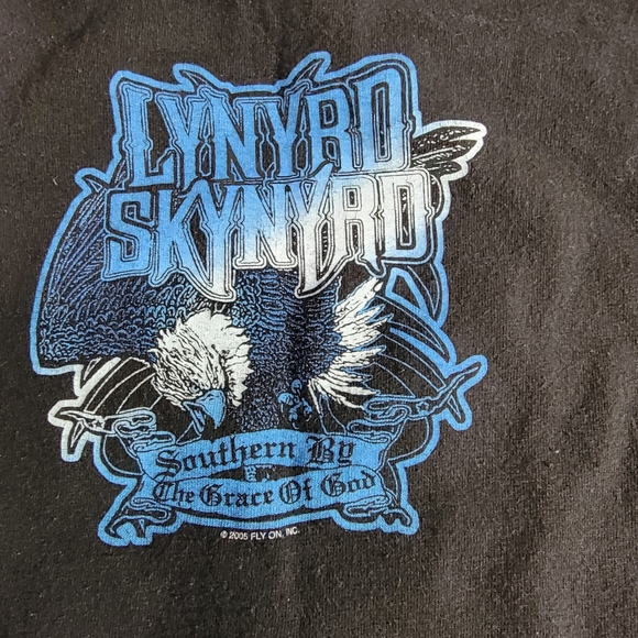Vintage Lynyrd Skynyrd Black Southern by the Grace of God. T Shirt size Large - Picture 5 of 6